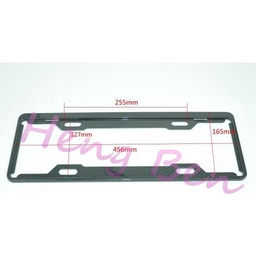 License Plate Frame Tag Cover Protection Rack Carbon Fiber Surface Treatment Frame