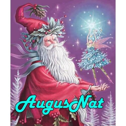 Santa claus diamond painting christmas fairy daimond mosaic faerie diamant borderie plein elf girl picture diamont embroidery