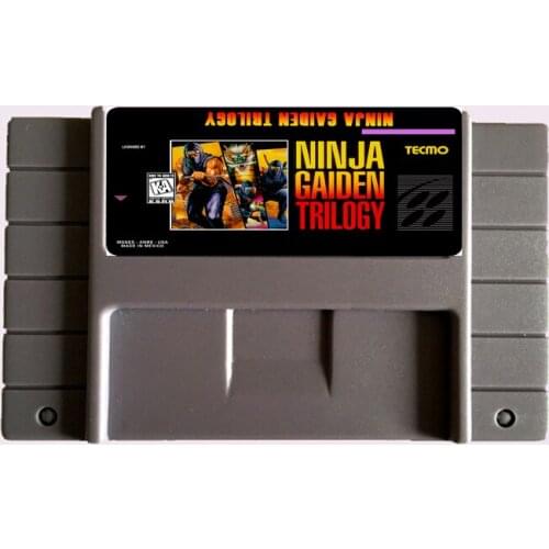 Save File NINJA GAIDEN TRILOGY NTSC 16 Big Gray Game Card For USA Version Game Player