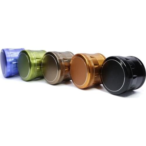Solid color 63x47mm 4 Layers Chamfered shape Smoking Herb Grinders Tobacco Cigarette Quality Grinder Accessories