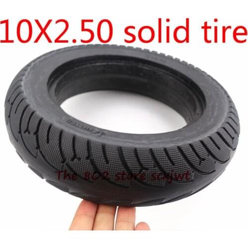 High quality10x2.50 Tubeless Wheel Tyres Solid Tyre Inflation Electric Scooter Tires for Electric Scooter Accessory