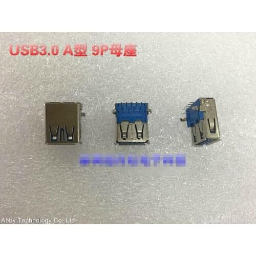 10set Hi-Speed USB 3.0 Male and Female 9P PCB Solder A-type Socket Connector