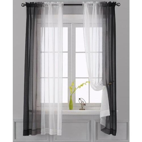 Gradient Curtain On The Window Soft Interior for Homein The Living Room for Bedroom Tulle for Kitchen Light Roller Blinds