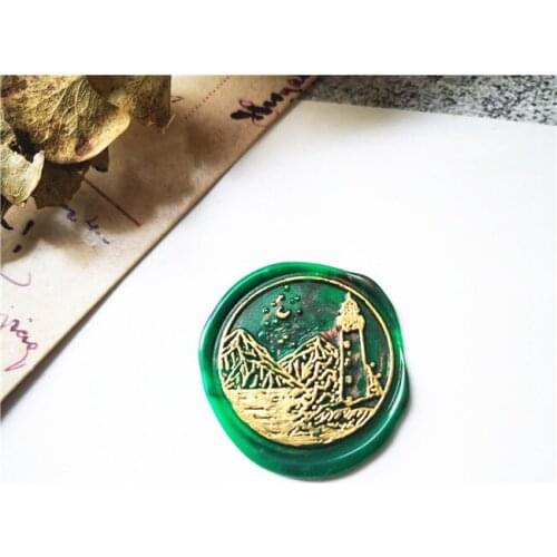 Guard lighthouse stamp head of Retro Wood Stamp Sealing Wax Seal Stamp Wedding Decorative sealing Stamp wax seals