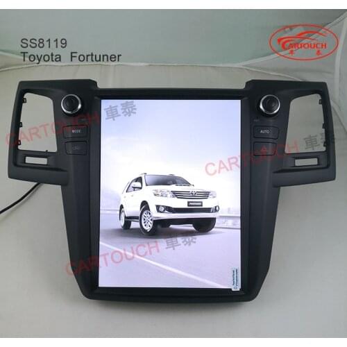 12.1 Inch Vertical IPS Screen Tesla Style Android Car GPS Multimedia Player for Toyota Fortuner Car GPS Radio FM AM RDS