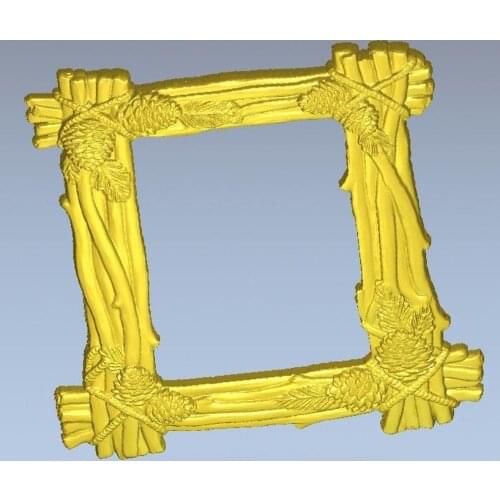 3d model special shape fashion frame relief for cnc machine in STL file format _4