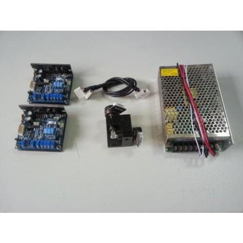 3D printer 40K Laser Galvo Mirror w/Power supply/DMX program board/IC/Animation laser light