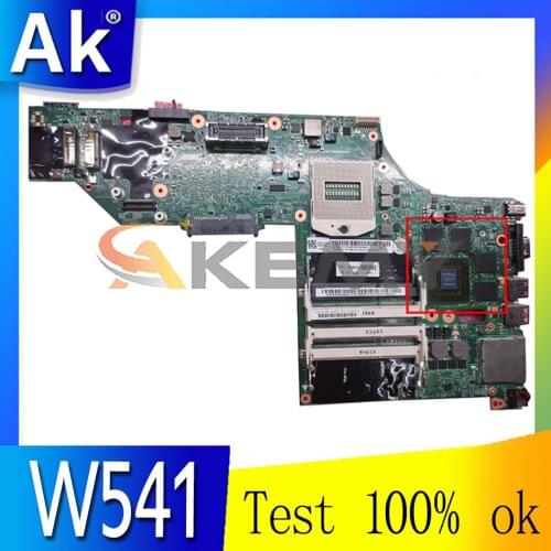 Akemy k2100m Q3 2G W8P HM87 00HW114 For Lenovo ThinkPad W541 W540 Motherboard LKM-1 WS MB 12291-2 100% Test OK Free Shipping