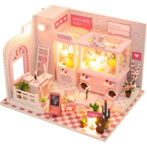 DIY Cabin Wooden Hand-assembled Model Cabin Villa Creative Girl Birthday Gift