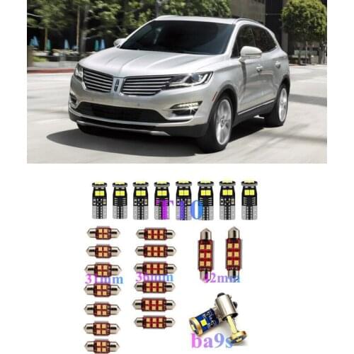 Interior LED Lights Replacement for Lincoln mkc mks mkt mkx mkz Navigator Accessories Kit WHITE