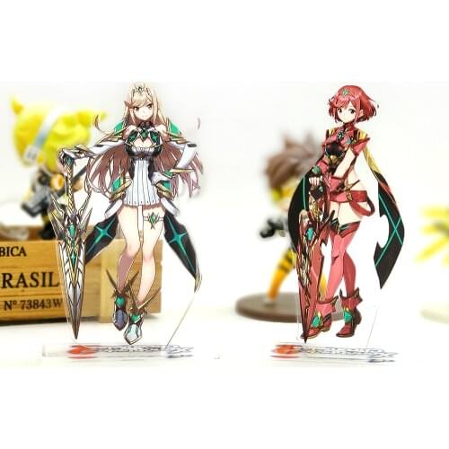 Love Thank You Xenoblade Chronicles 2 Mythra Hikari Pyra Homura acrylic stand figure model double-side plate holder topper game