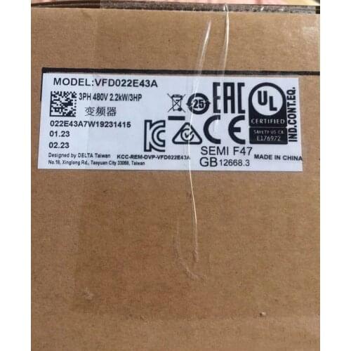 Inverter VFD-E series VFD022E43A 2.2KW