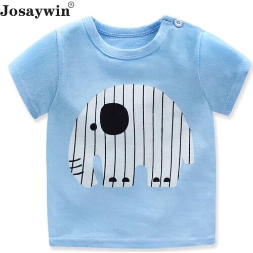 Josaywin Summer T-shirt Baby Boys Girls T-shirt Cartoon Cotton Kids Tshirt Short Sleeve Boy T Shirt Tee Top Childrens Clothing