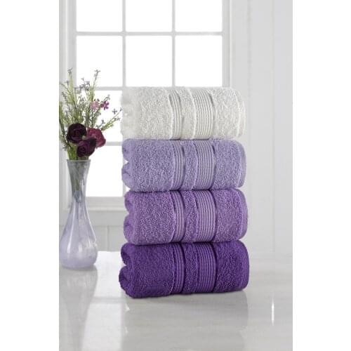 Softy Towel Set 4'lü 50x85 Bathroom Accessories Spa Sauna Turkish