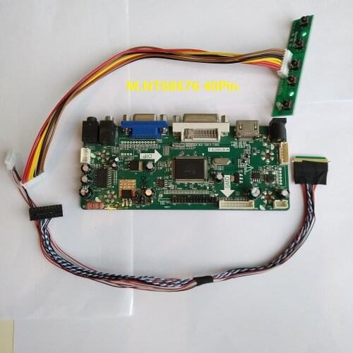 M.NT68676 HDMI DVI VGA LED LCD Controller board audio driver board Kit for 13.3" LP133WH2(TL)(N4) 1366X768 panel screen