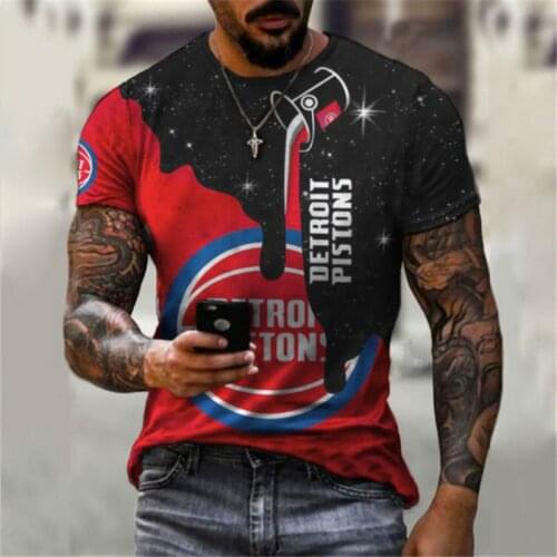 Mens summer new O-neck short-sleeved loose T-shirt street fashion Harajuku print casual short-sleeved T-shirt top 2021