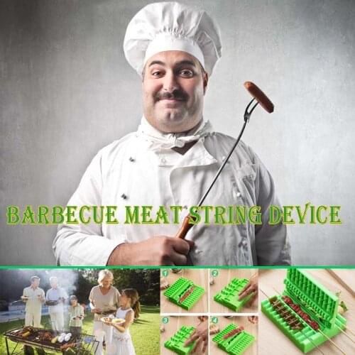 Newly Multifunctional Barbecue String Barbecue Meat String Device Food Meat String Device Skewer For Beef Pork Maker BBQ Tool