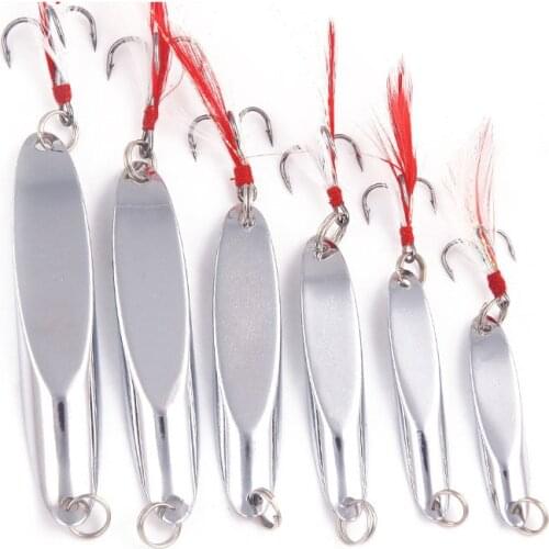 Fishing Goods Lure Long Cast Shore Lure, Metal Iron Plate Sequins, Oblique Cut Luminous Sequins 7/10/15/20/30/40g Winter Fishing