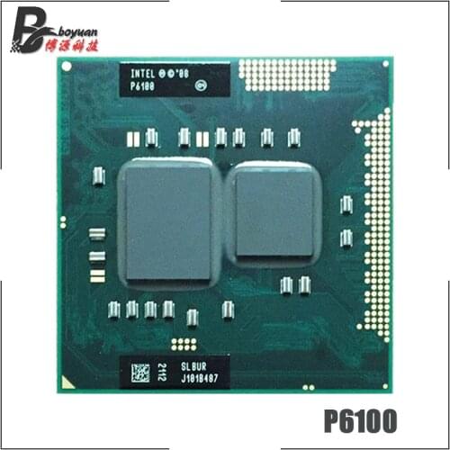 Intel Pentium P6100 SLBUR 2.0 GHz Dual-Core Dual-Thread CPU Processor 3M 35W Socket G1 / rPGA988A