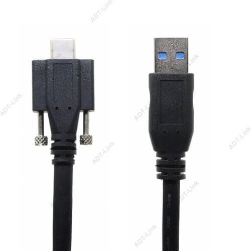 Machine Vision Industrial Camera USB 3.1 Type-c Cable With screw locking USB-C 3.1 Type C For IDS Ximea Imaging Source Camera