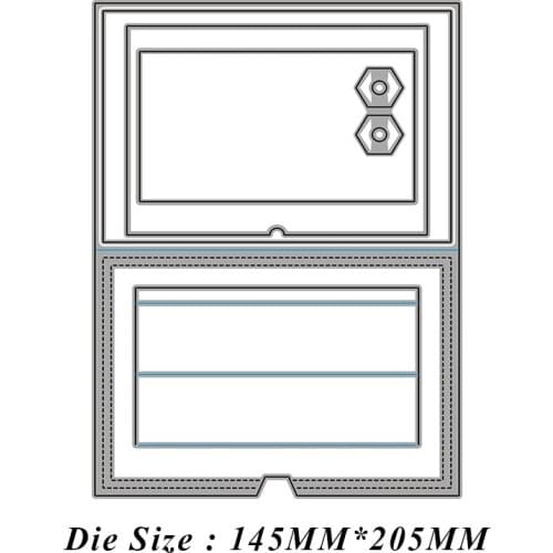 Agency Card Frame Metal Cutting Dies Cut Die Mold Card Scrapbook Paper Craft Knife Mould Blade Punch Stencils 2021 New