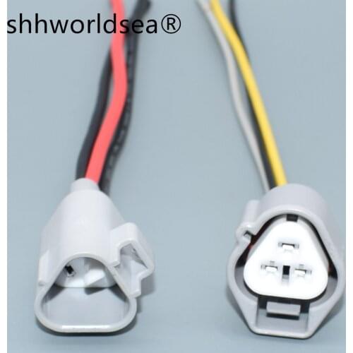 Shhworldsea 3 Pin 2.2 MM Male Female Waterproof Auto Connector Lgnition Coil Plug 6188-0099 For Toyota Camry Corolla Honda