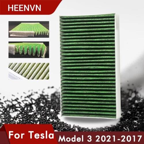 Heenvn Replacement Activated Cabin Air Filter For Tesla Model 3 X S Accessory Model3 Three Car Intake Protection Accessories New