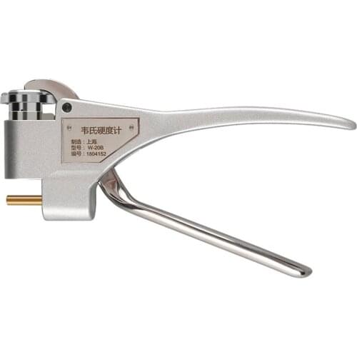 W-20B Webster Hardness Tester Handheld Metal Hardness Tester 0.6-8mm Aluminum Alloy Hardness Tester Measuring Range 0-20HW