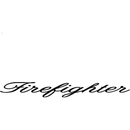 Hot Outstanding Interesting Spoiled Firefighter Greatest Fireman Bright KK Vinyl Car Sticker Unusual Decal PVC 2.2cm X 18.6cm