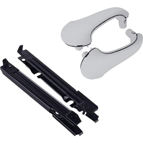 1Pair For Mercedes Benz W203 C-Class C230 03-07 Front Left And Right Door Pull Handles & 2Pcs Front Bumper Bracket End