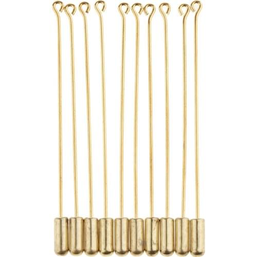 10 Piece 7.1cm Long Needle Plug Lapel Stick Hat Scarf Brooch Boutonniere Pin DIY Brooch Pin Pad accessories for jewelry making