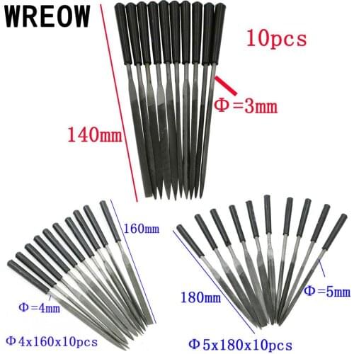 10Pcs/Set 3x140mm/4x160mm/5x180mm Sculpting Carving Woodworking Rasp Needle Files Set Thread Tools Assorted Woodworking Tool