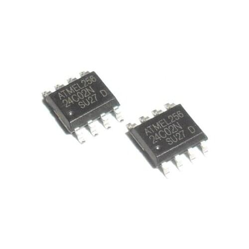 10pcs/lot AT24C02BN-10SU-2.7 AT24C02 24C02N 24C02 24C02BN-SU27 EEPROM SOP8 2.7V Memory IC