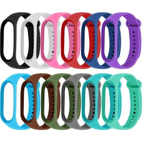 Gosear 12pcs Colorful Silicon Sport Replacement Strap Wristband Bracelet Accessories for Xiaomi Mi3 Mi Band 3 Band3 Smart Watch
