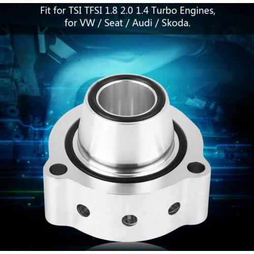 Blow off Valve Dump Adapter for TSI TFSI 1.8 2.0 1.4 Turbo Engines for Seat Audi Skoda Silver Aluminum Car Accessories