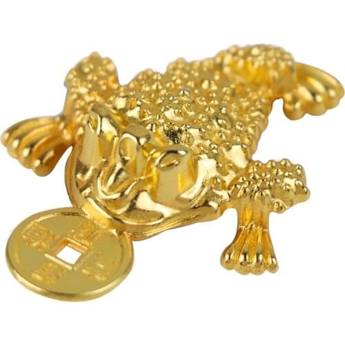 5PCS Feng shui Pocket Toad Frogs Fortune Key Ring Fashion Car Keychain Charm Bag Pendant Keyring Key Chains