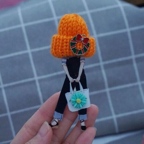 Brooch Pins handmade Acrylic Badges Women Men Japan Harajuku Brooches Jewelry Backpack Accessories