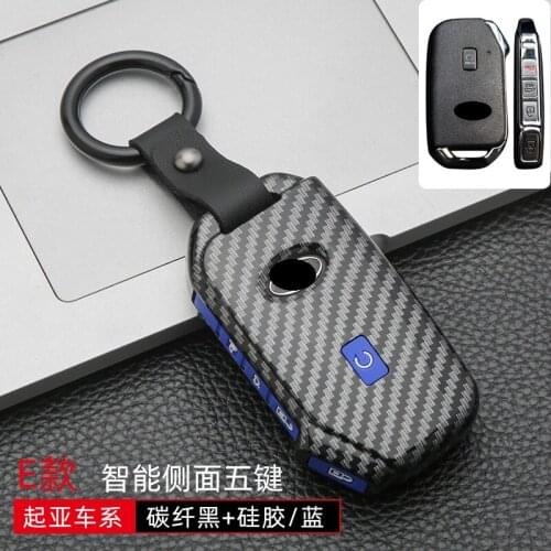 Glossy Carbon fiber ABS Car Remote Key Cover For Kia Sportage Ceed Sorento Cerato Forte 2017 2018 2019 2020