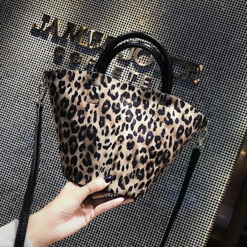 HISUELY designer Leopard Print Ladies composite bag Top-handle bags for women 2021 luxury women Leather Handbag High Quality