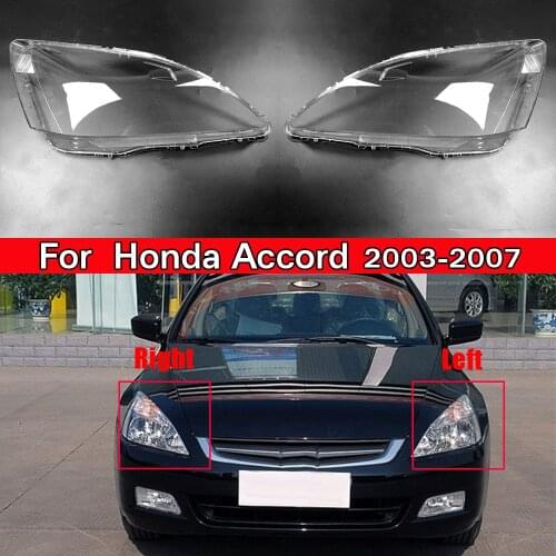 Car Headlamp Lens Auto Shell Cover For Honda Accord 2003 2004 2005 2006 2007 Car Replacement Lens Lampshade Lampcover Caps