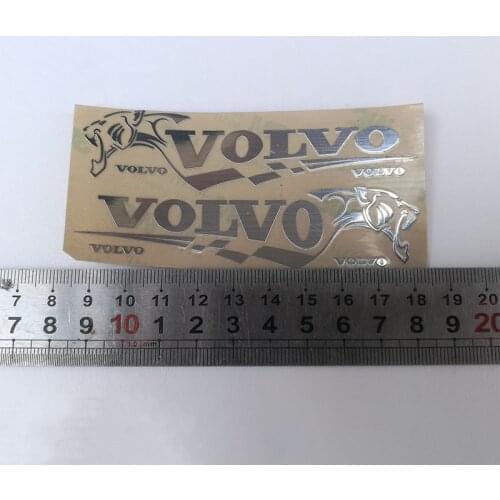 Metal Side Sticker Logo Paster for 1/14 Tamiya RC Truck Car VOLVO FH12 FH16 56360 Diy