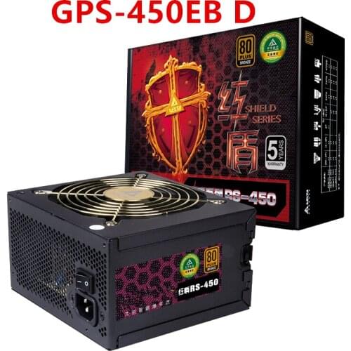 Original New PSU For Delta RS-450 80plus Bronze Rated 450W Peak 550W Switching Power Supply GPS-450EB D