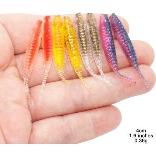 Shad Lure Micro Baby Fish Swimbait Jigging Head Soft Lures 8pcs 4cm 0.36g Fly Carp Silicon Fishing Lure
