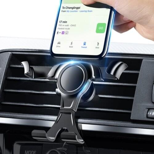 Universal Car Interior Accessories Bracket Smart Phone Gravity Holder Air Vent Clip Mount Stand