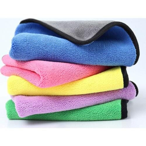 Hot sale Thickened Car Wash Microfiber Towel Car Cleaning Drying Cloth Hemming Car Care Cloth Detailing Car Wash Towel