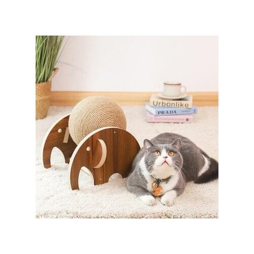 Cartoon-Shaped Sisal Rope Elephant Cat Catching Ball Toy Cat Scratching Board Cat Climbing Frame Pet Supplies