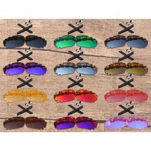 Vonxyz 20+ Color Choices Polarized Replacement Lenses & Ear Socks & Black Bolts for-Oakley Jawbone Vented Frame