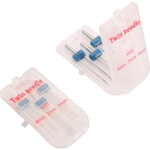 1Set 3 Sizes Twin Needles and Wrinkled 9 Grooves Sewing Presser Foot for Sewing Machine Size 2 3 4mm multifunctional fittings