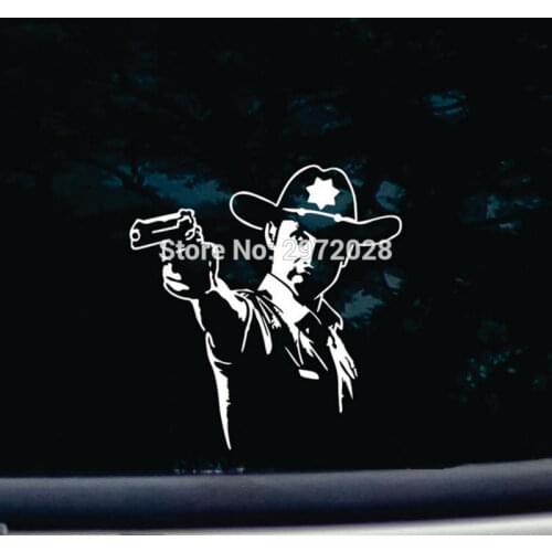 10 x Newest Design The Walking Dead Reflective Creative Auto Decal Cartoon Car Sticker Bumper Body Decal Creative Pattern Vinyl