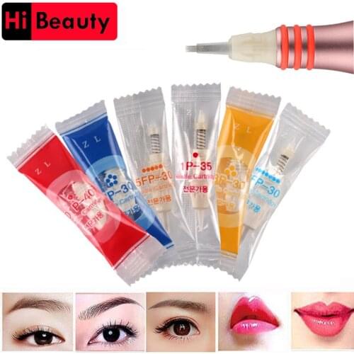 30pcs/lot Disposable 9mm Screw Candy Tattoo Cartridge Needles For Charmant 3/4 Machine Pen Permanent Makeup 1P 1D 3P 5P 5FP 7FP
